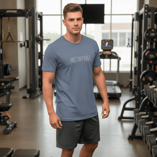 T-shirt “Unstoppable.” — Vision Blanche — Resilience Blue