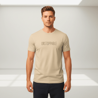 T-shirt “Unstoppable.” — Vision Noire — Desert Dust