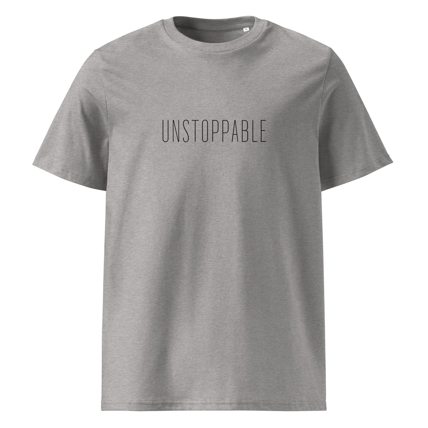T-shirt “Unstoppable.”