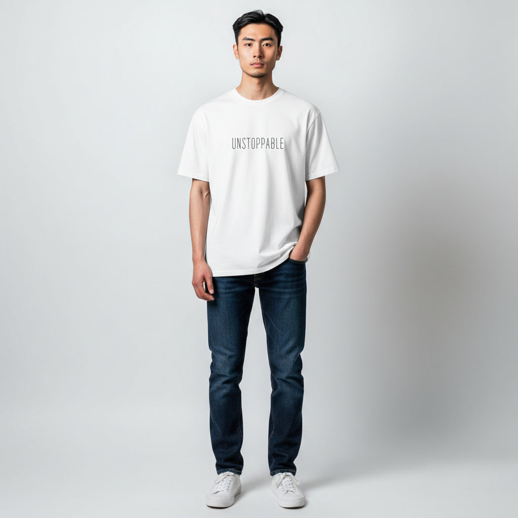 T-shirt “Unstoppable.”