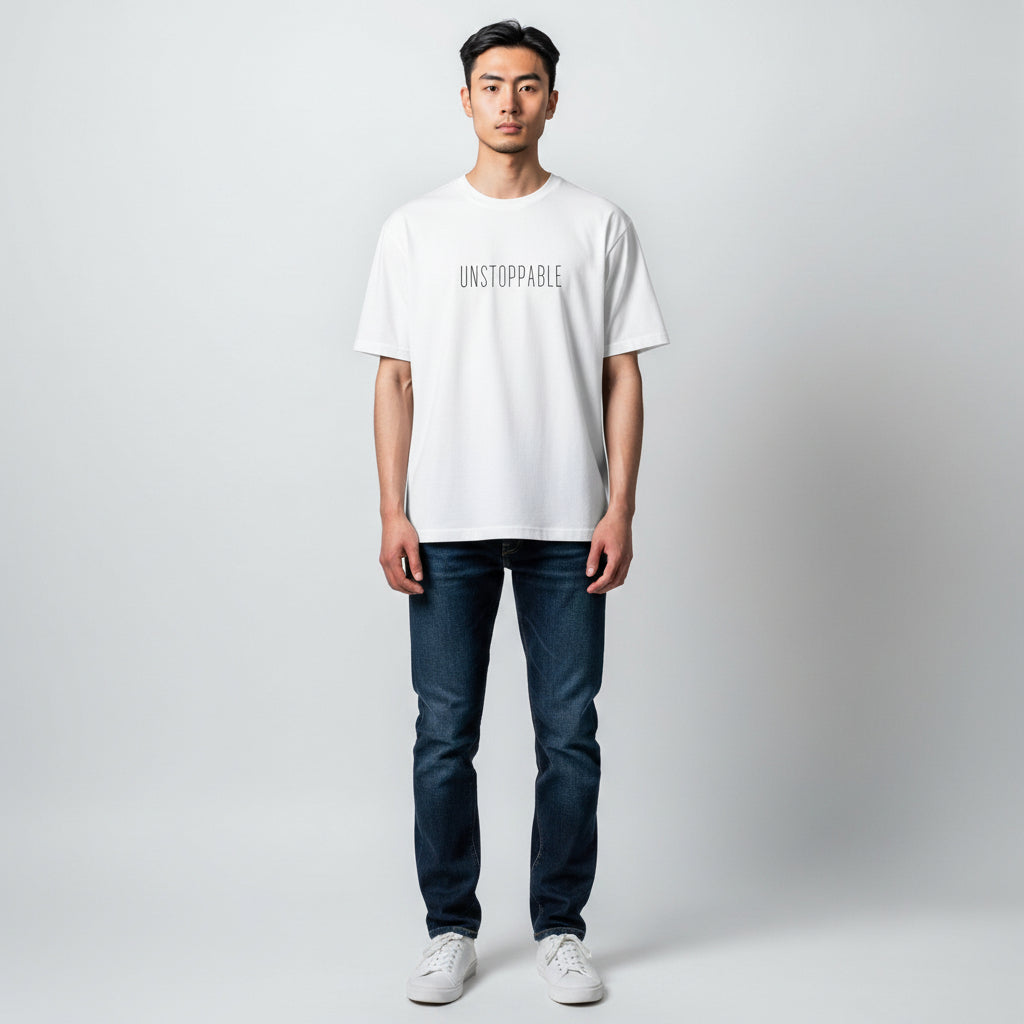 T-shirt “Unstoppable.”
